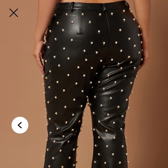 Fashion Nova Black Pearl Embellished Pantsuit - Picture 2 of 3